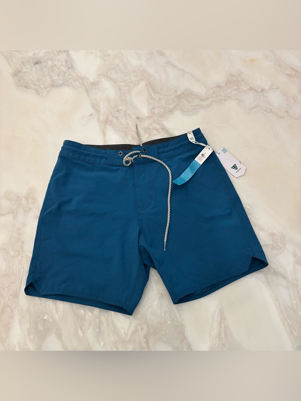 Vissla Men’s 7” Board Short Size 30 Blue New Unlined